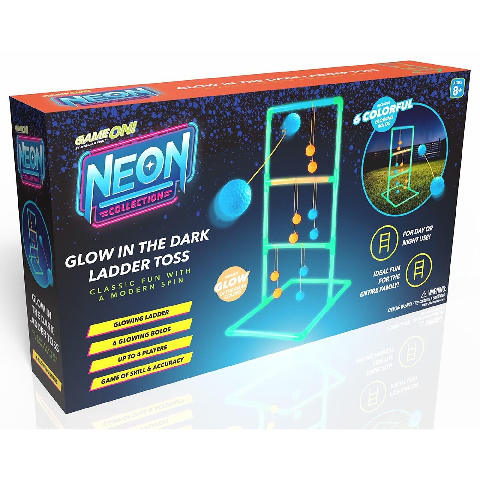 Game On Glow-in-the-Dark Ladder Toss, Model# GLT-6-4821